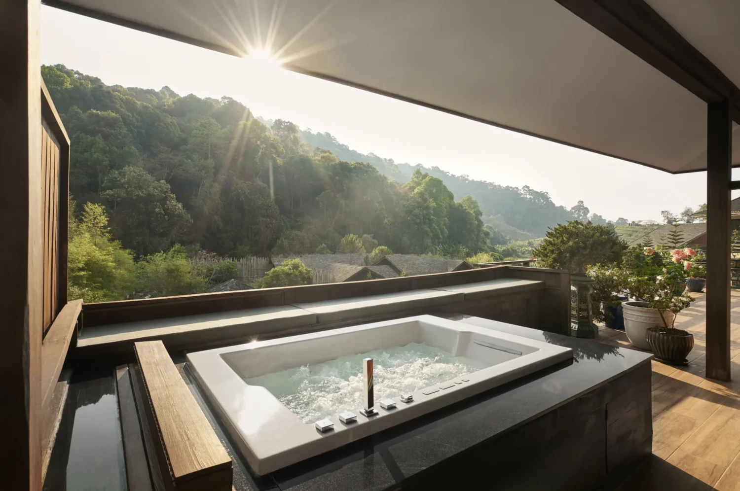Onsen soaking area